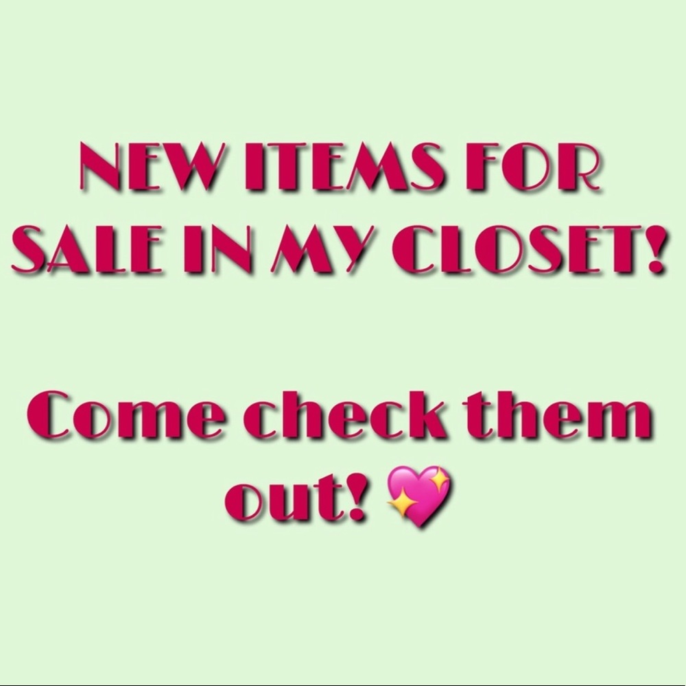 New items for sale!